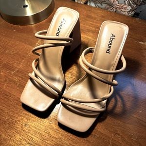 Strappy block heels